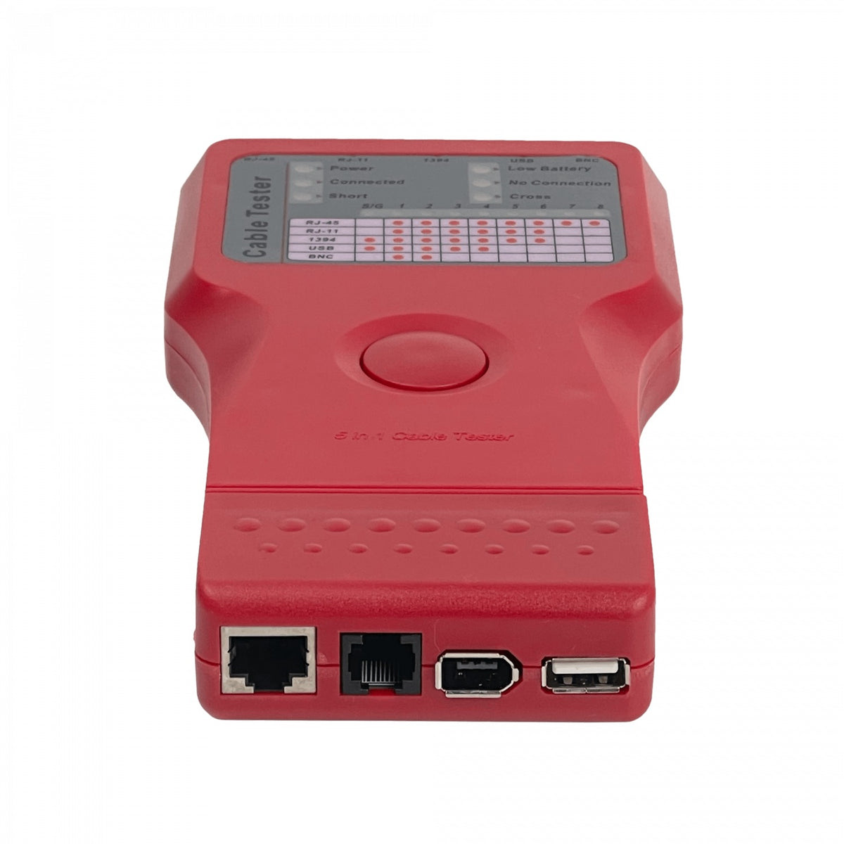 TS-06 Comprobador 1-USB 1-1394 1-BNC 1-RJ45 1-RJ11 REQ/BATERIA-9V