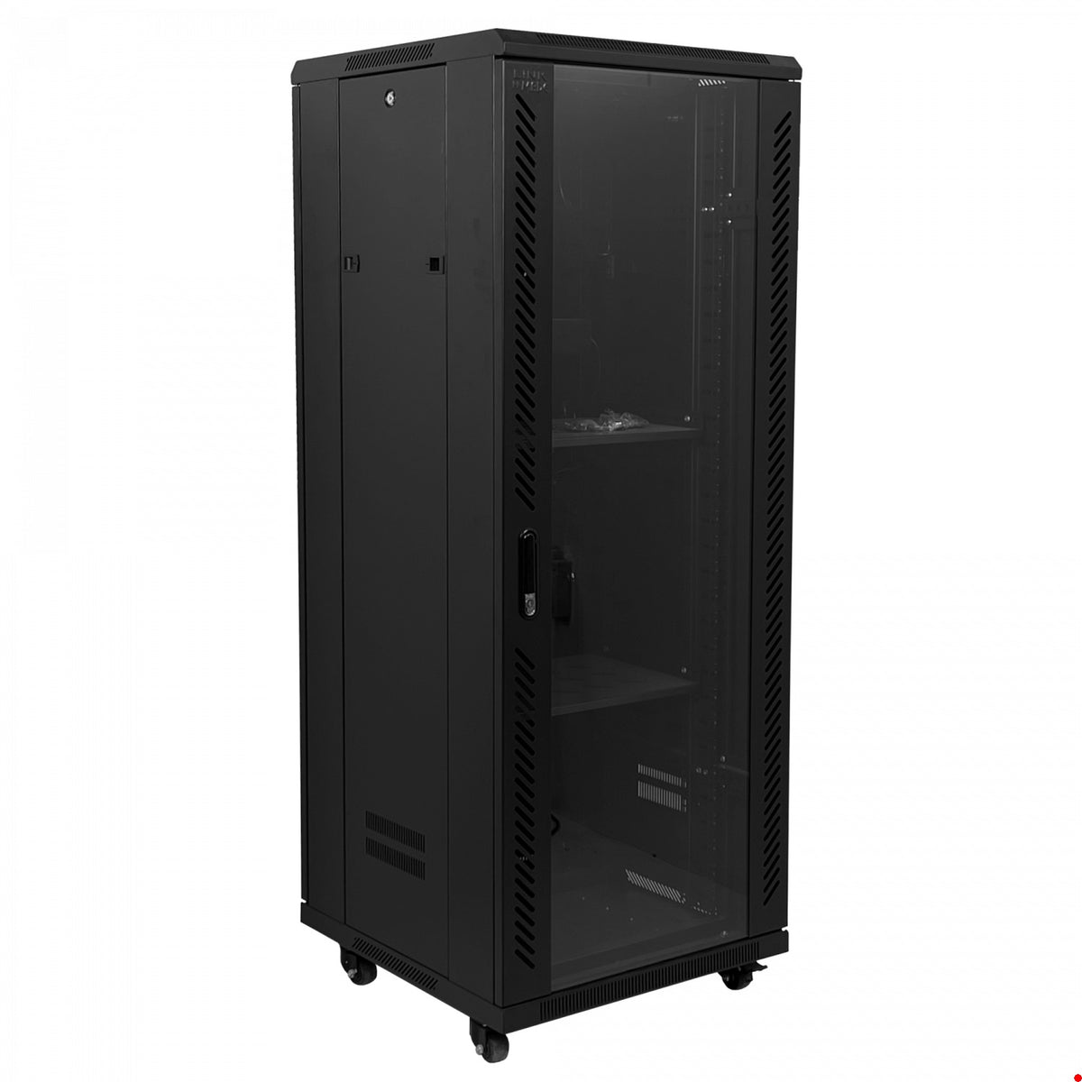 RK32-6L-LIQ. LINKMADE Gabinete Reacondicionado Cristal Suelo 32U/140cm Profundidad 600mm Ancho 60cm Incluye Unidad Distribución Energía-Ventilada