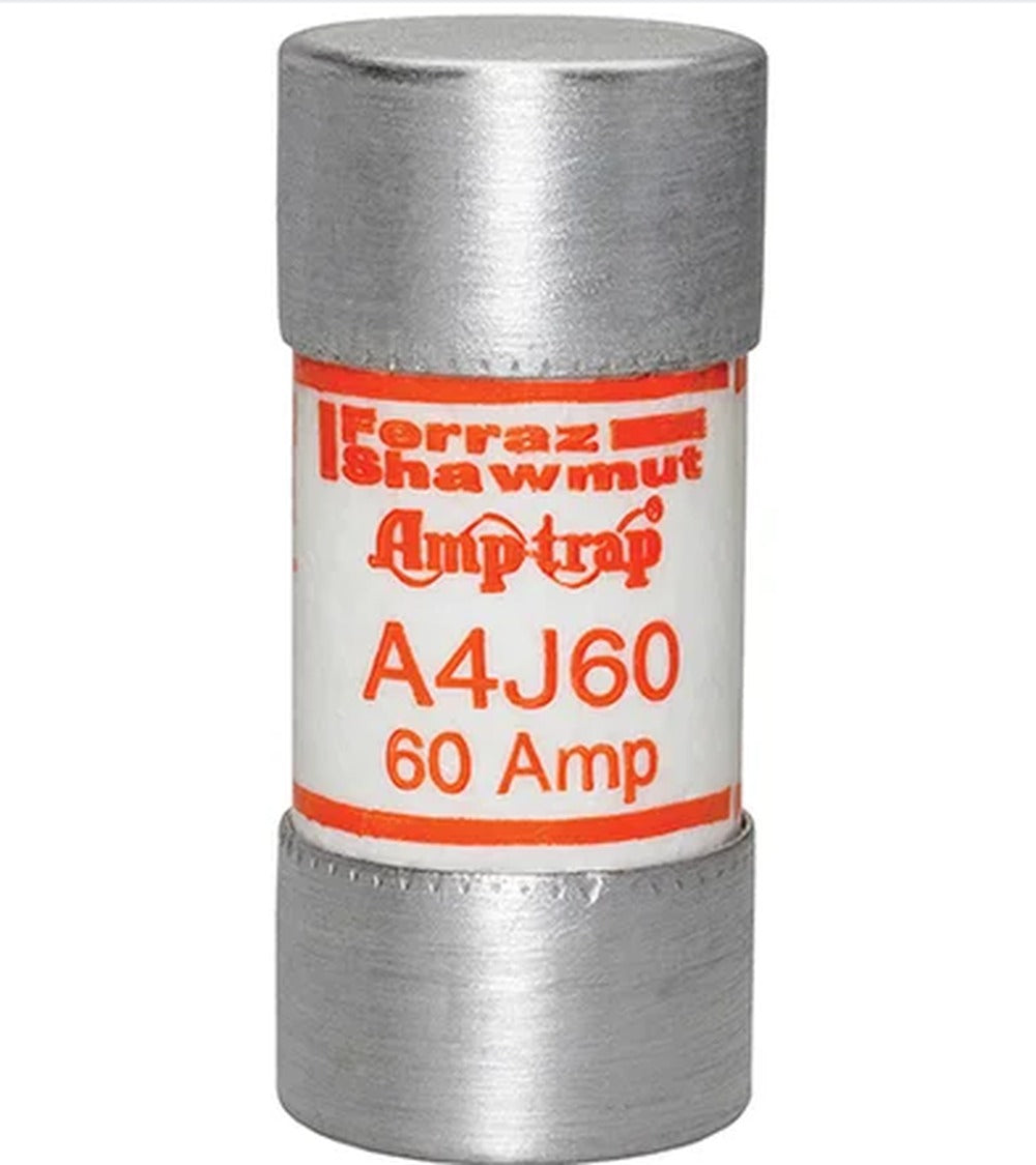 Fusible Mersen serie A4J, clase J, acción rápida,  600VAC, 300VDC - 60A