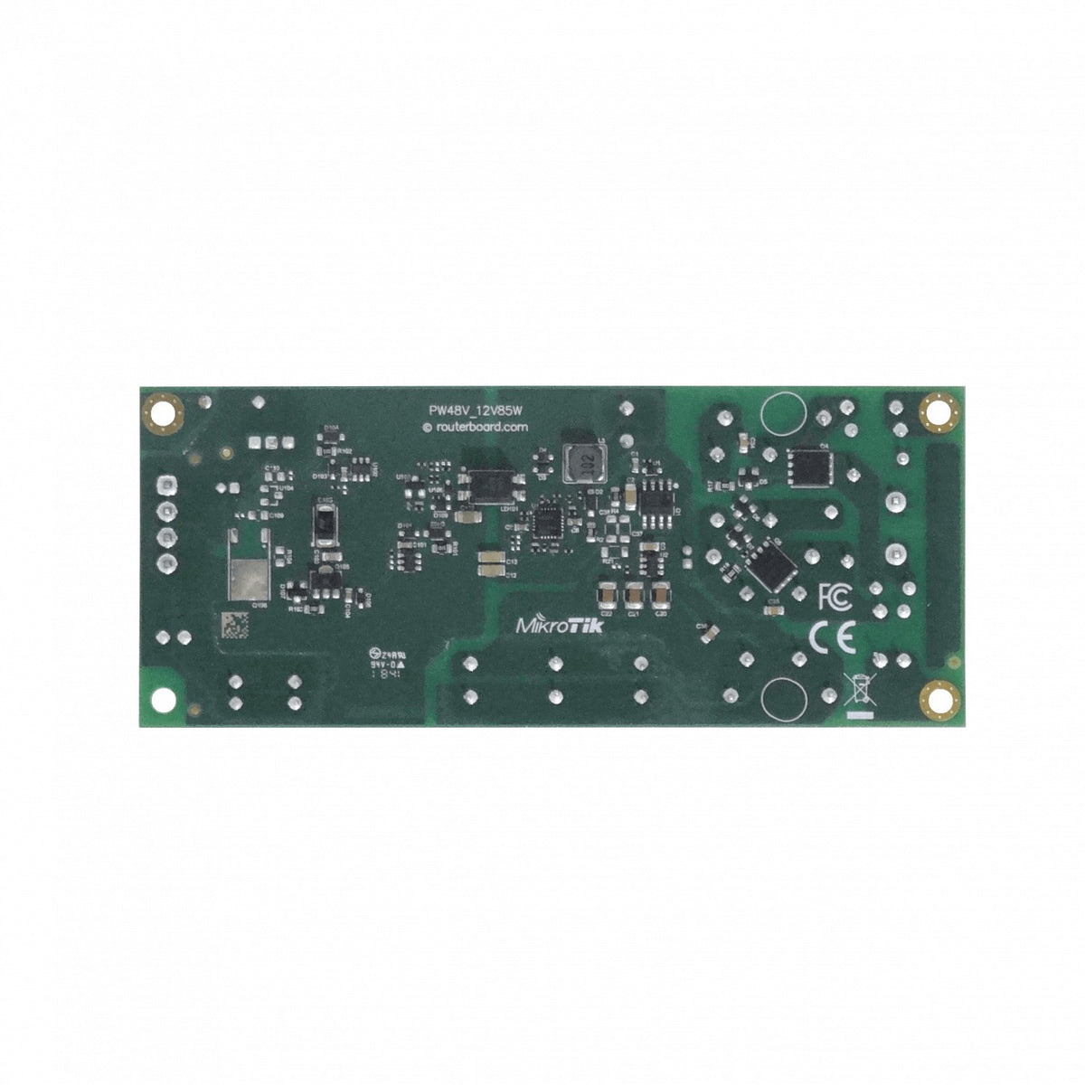 PW48V-12V85W MIKROTIK Telco in+-48VDC 5A out+12VDC 7A Fuente p/CCRxxR2 126x52x30mm