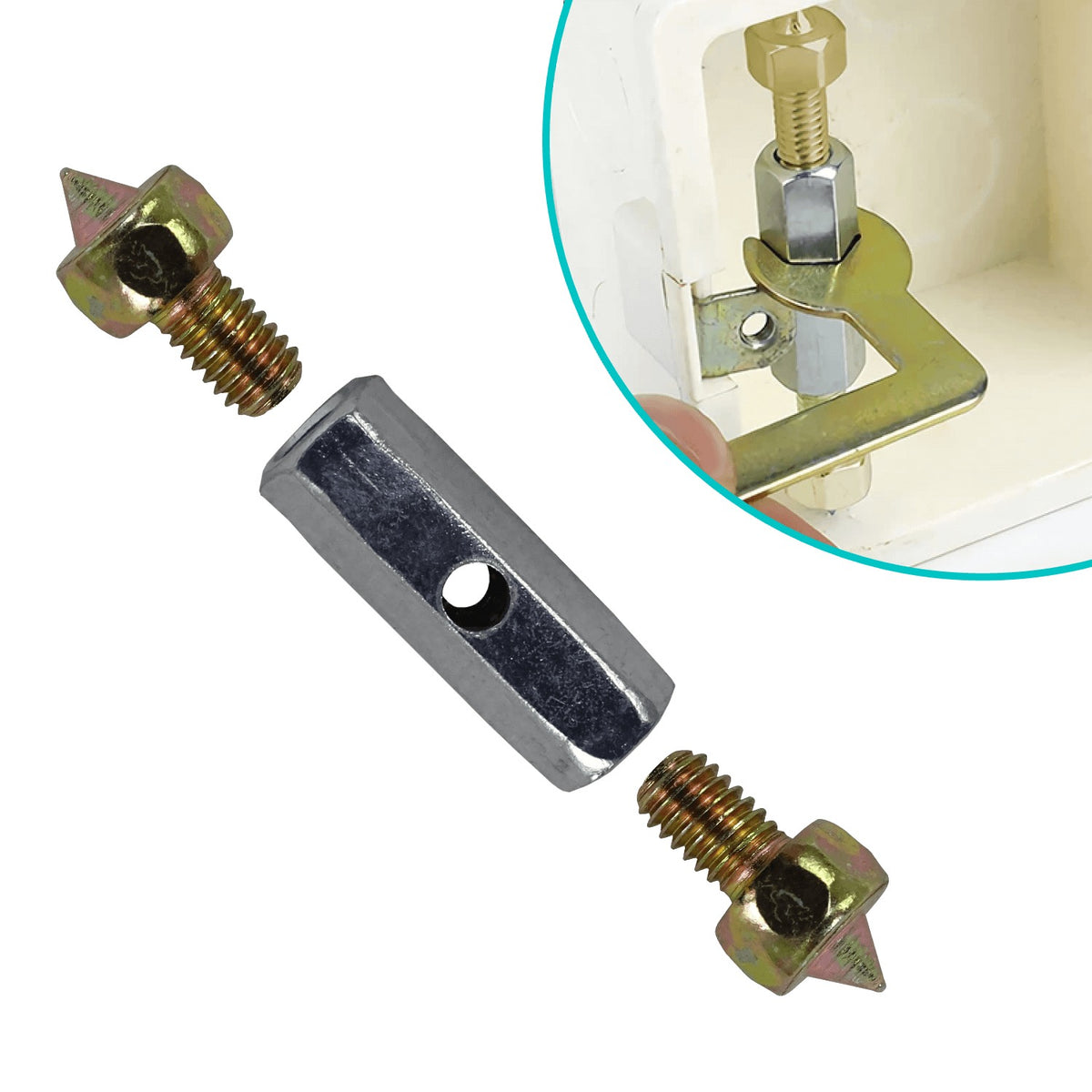 CHUQUI-REPA RESTAURADOR DE CAJA CHUQUI incluje/10 METAL/10 TORNILLO+LLAVES.
