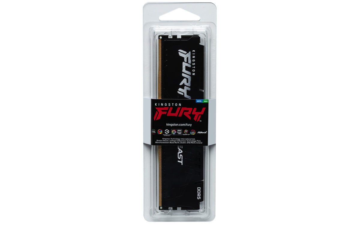 Kingston Technology FURY Beast 16GB 6400MT/s DDR5 CL32 DIMM Black EXPO