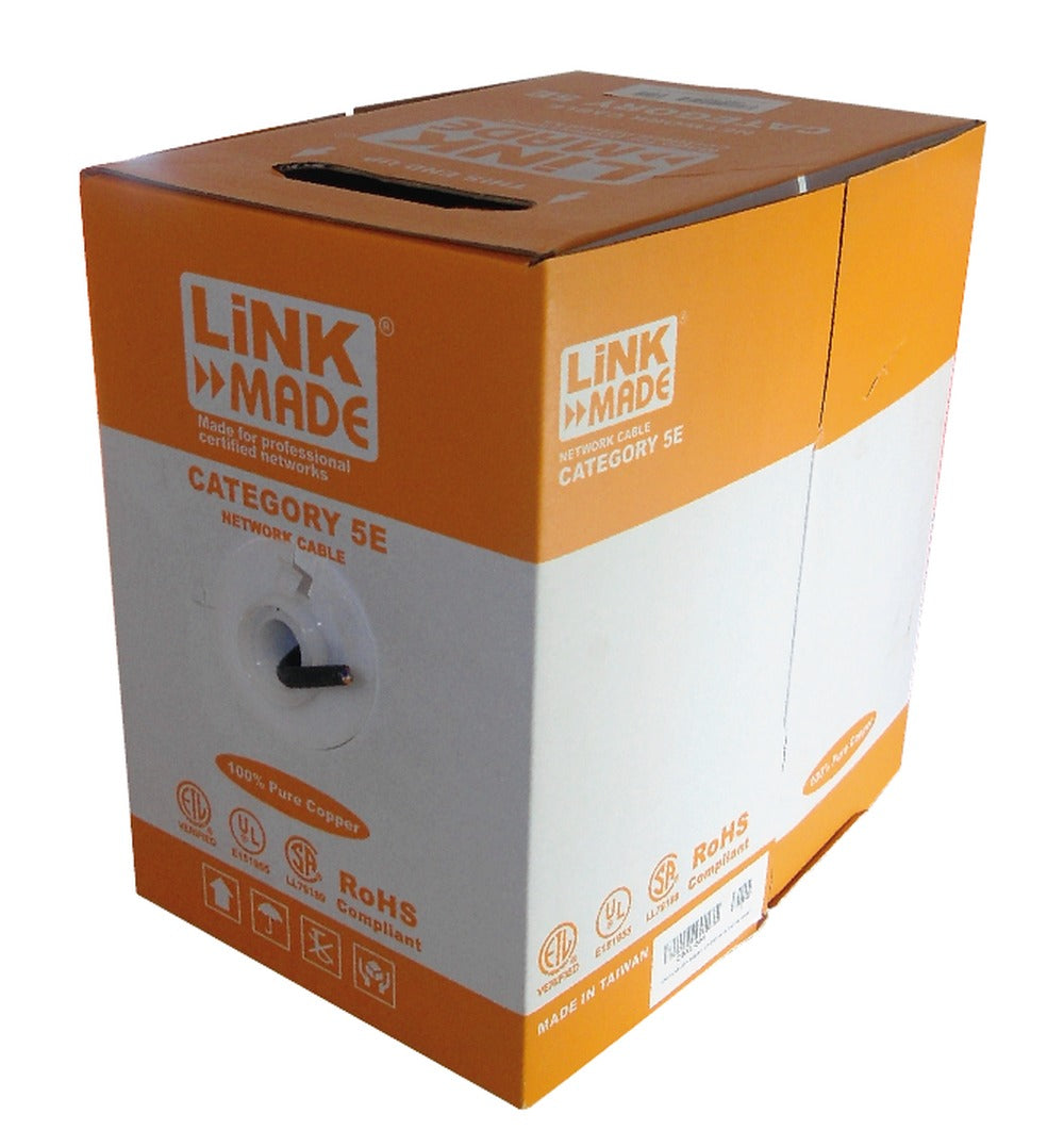 CBXL-SN1 LINKMADE 100mt Cat5E F/UTP Exterior PE Solid Unifilar Cable Negro