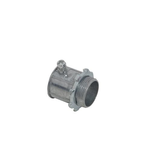 EMT25-SA Conector de salida para caja con hilo de 25mm en zinc, apto para tubería metálica rígida