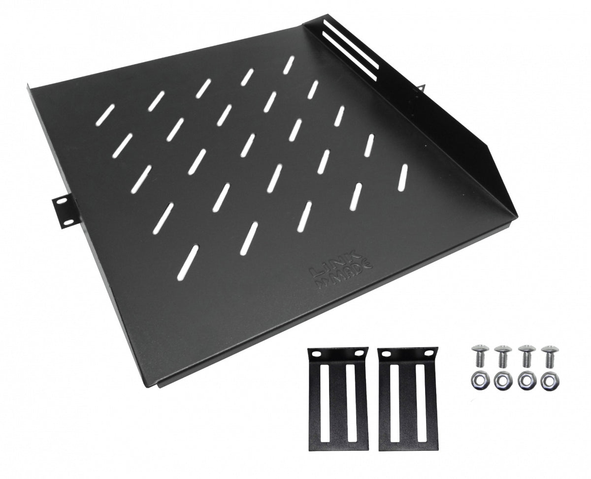 RB1-CA5VL LINKMADE Bandeja Central Ventilada Ajustable de 1U con 50cm de Profundidad Negra