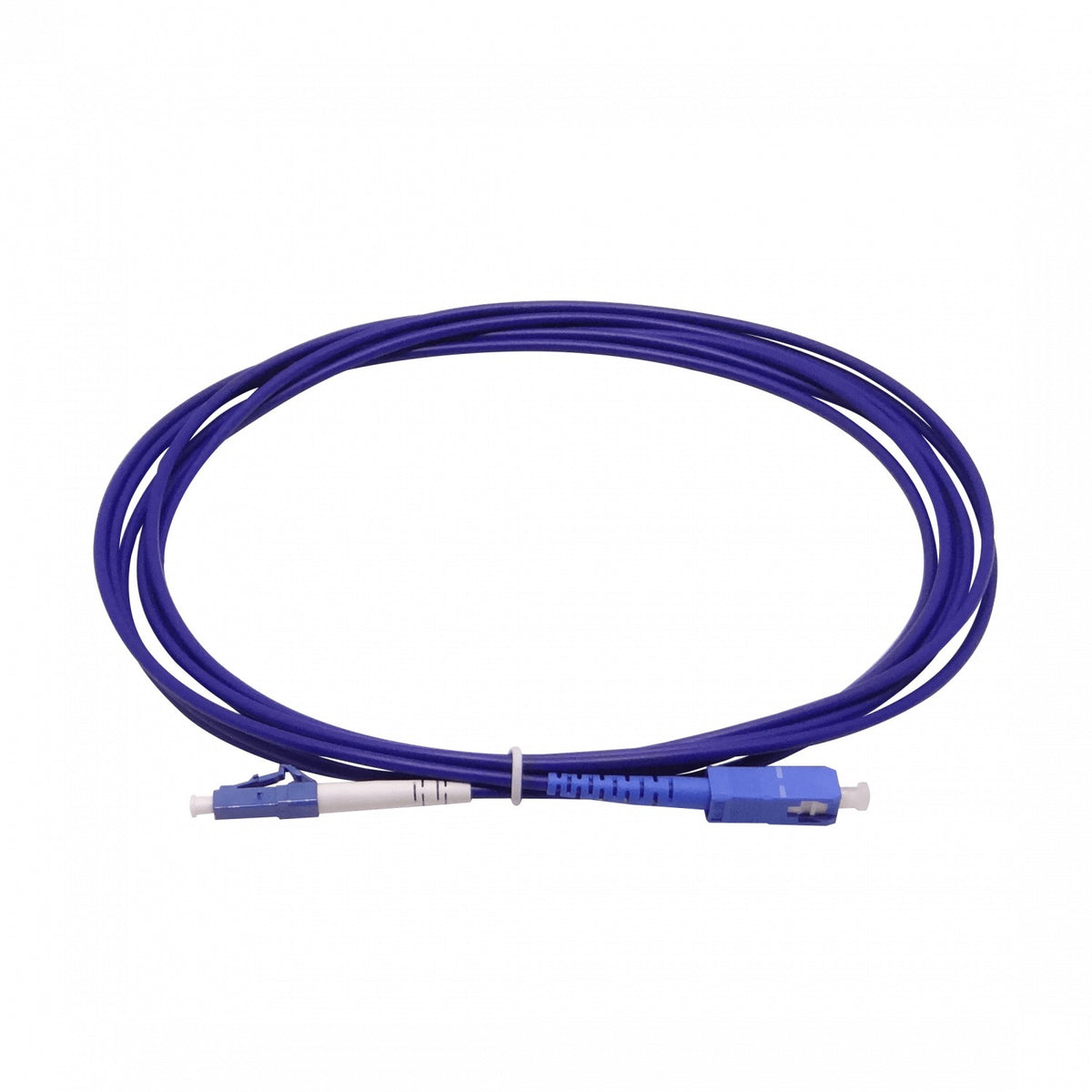 JBSLC3 Cable de fibra óptica simplex monomodo blindado LSZH de 3 metros con conectores LC-SC, diámetro 3.0mm y núcleo 9/125µm