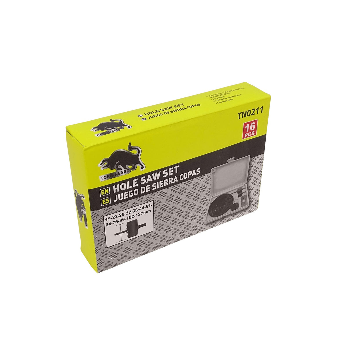 COPAS-MADERA FERRETOOLS 12-Copas Sierras Madera 19-127mm Juego-16-piezas TN0211
