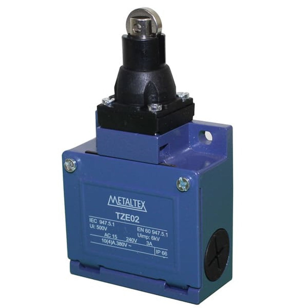 Fines de carrera metálico 3A/250VCA 1NA+1NC serie TZE - Varilla de hilo Flexible