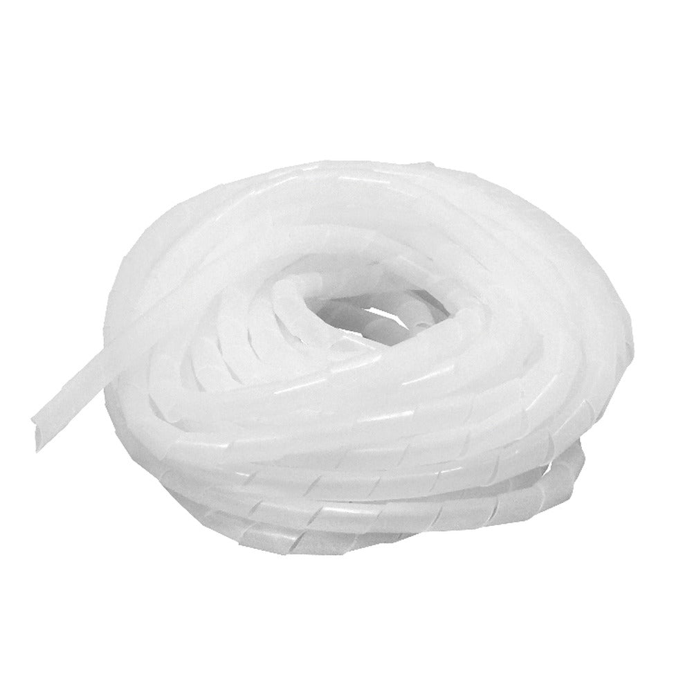 KS-12T Polietileno Semitransparente 12-19m 12/15/0,85mm Enrollado Organizador de Cables para Computadora