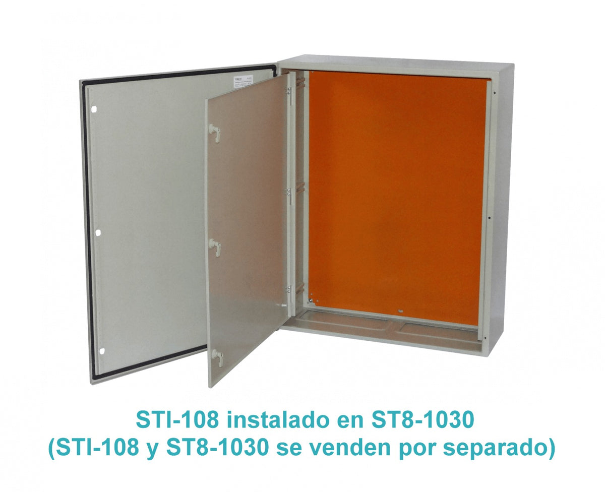 STI-108 Contratapa de 1000 por 800 mm para tablero ST8-1030 con tapa interior abatible de la marca TIBOX