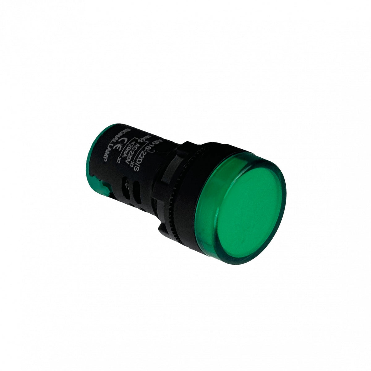 PILOTO-LED-V Verde Luz Piloto LED 220VAC 20mm-diametro 28mm-cabeza 51mm-altura