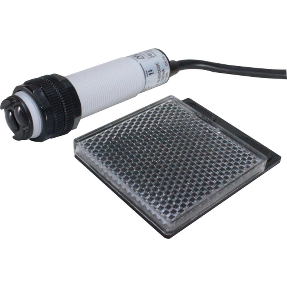 Sensor fotoeléctrico retroreflectivo 2M de distancia M18 grado IP66 serie P18R - AC 90~250VAC (NC) - Cable 2 metros