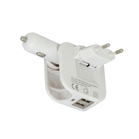 F5-2UH 5V 2,1A 2-USB-AH Alimentador 2-entradas 100-240V 12/24V-Auto necesita-cables