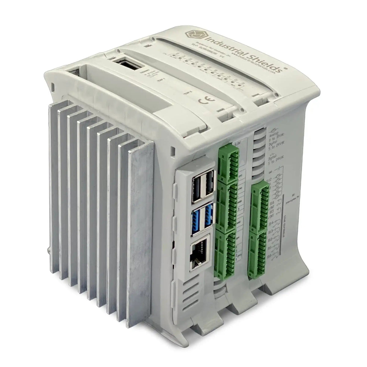 Controlador Lógico Programable Raspberry Pi 21 – 13 Puertos de Entrada 8 Puertos de Salida Sistema de Alimentación Ininterrumpida Incorporado y RS485/I2C/SPI