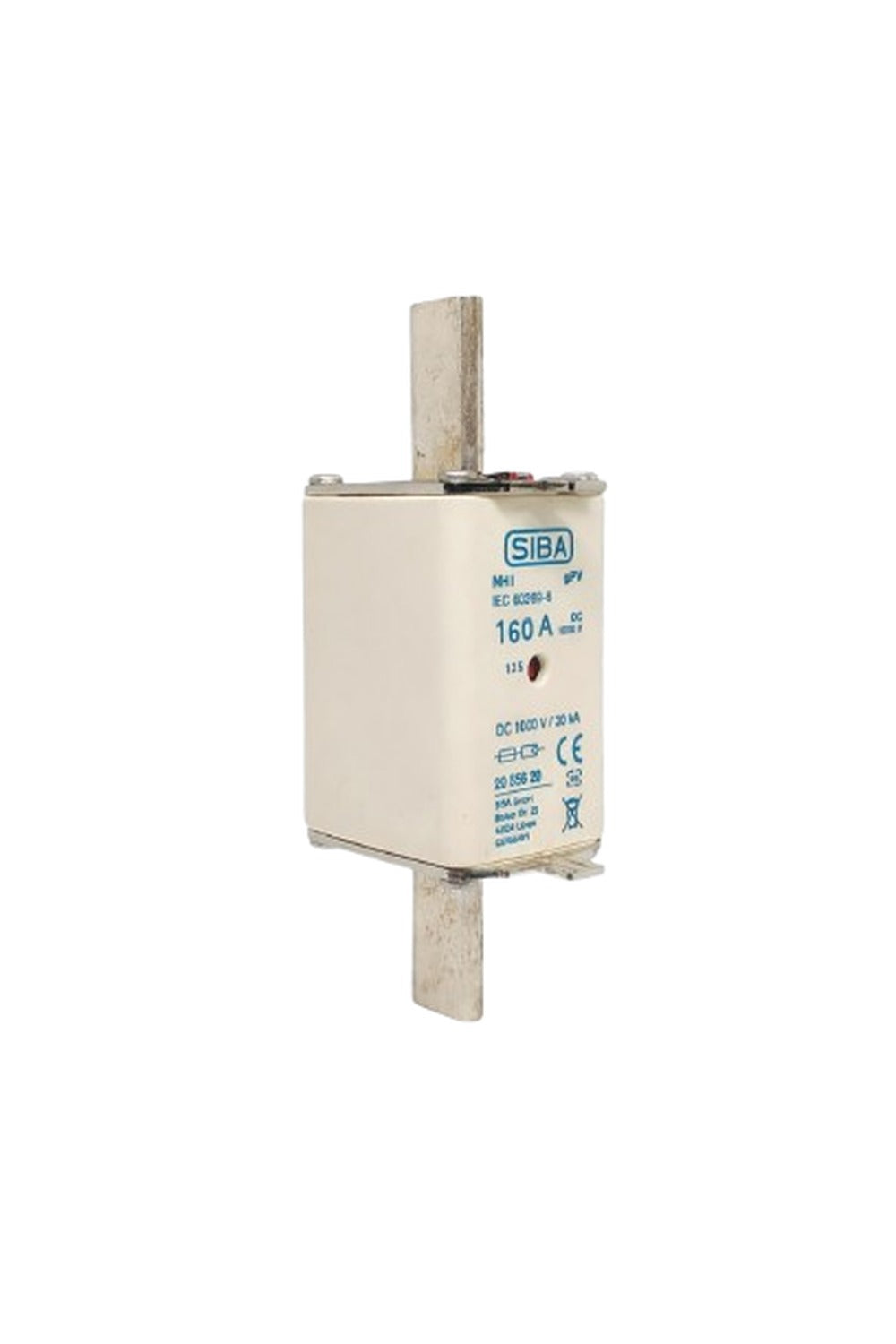 FUSIBLE SIBA, tamaño NH3L; ultrarápido curvas gPV/gR; 1000VDC / 1100 VDC, uso fotovoltáico - 160A