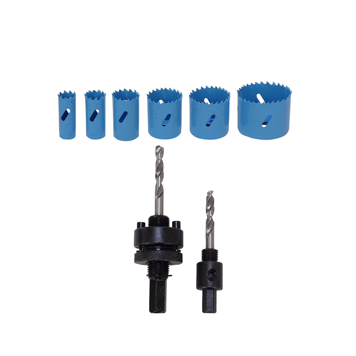 F3258 FERRETOOLS 6-Brocas Corona Madera 19-64mm 3/4-2 1/2pulg Set-9-unidades
