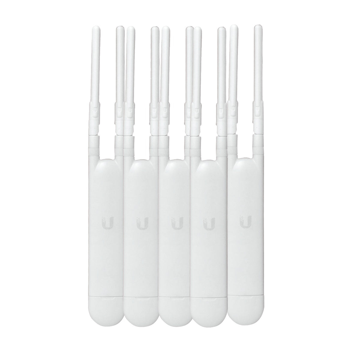 UAP-AC-M-5. Equipo Ubiquiti 5 puertos AC1200 doble banda 2,4/5 GHz 300/867 Mbps, alimentación PoE pasiva 24 V, puerto 1-1000, dos conectores RP-SMA con antenas de 3/4 dBi, versión UE, referencia UAP-AC-M-5-EU.