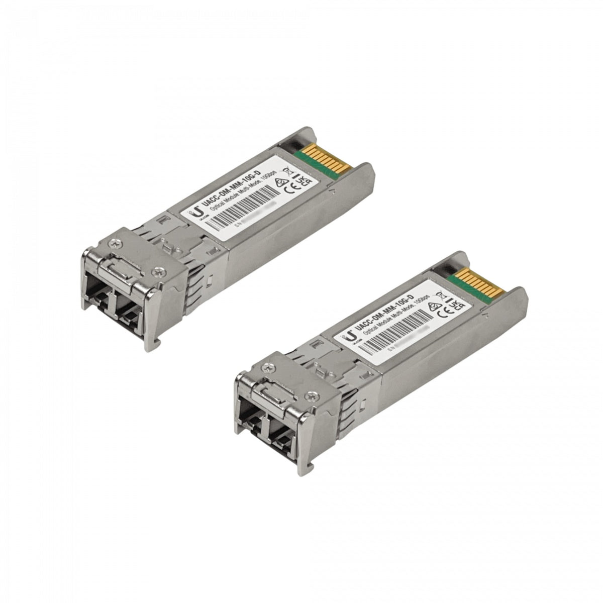 UF-MM-10G. Módulo de interfaz 2 unidades SFP+ multimodo 10Gbps 300 metros 850nm 2-LC DDM UACC-OM-MM-10G-D UACC-OM-MM-10G-D-20 UBIQUITI
