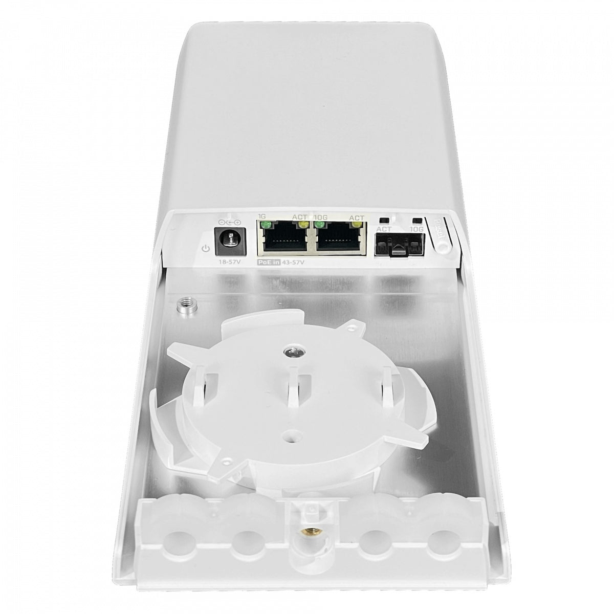 FTC11XG MIKROTIK 1-SFP+10 2-1G/10G PoE-entrada/43-57V/af-at-bt Exterior inc-48VDC
