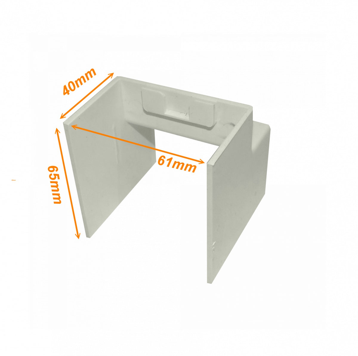 QN6L LINKCHIP 60x40mm Esquinero interno Blanco CCA-6040-AI. para Canaleta QN6W.
