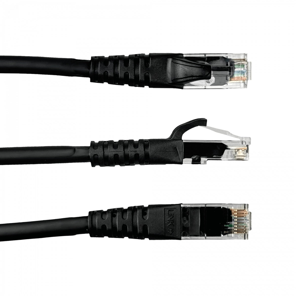 CP6N-10L LINKMADE 1MT CAT6 NEGRO LSZH LATIGUILLO DE RED MOLDEADO MULTIFILAR