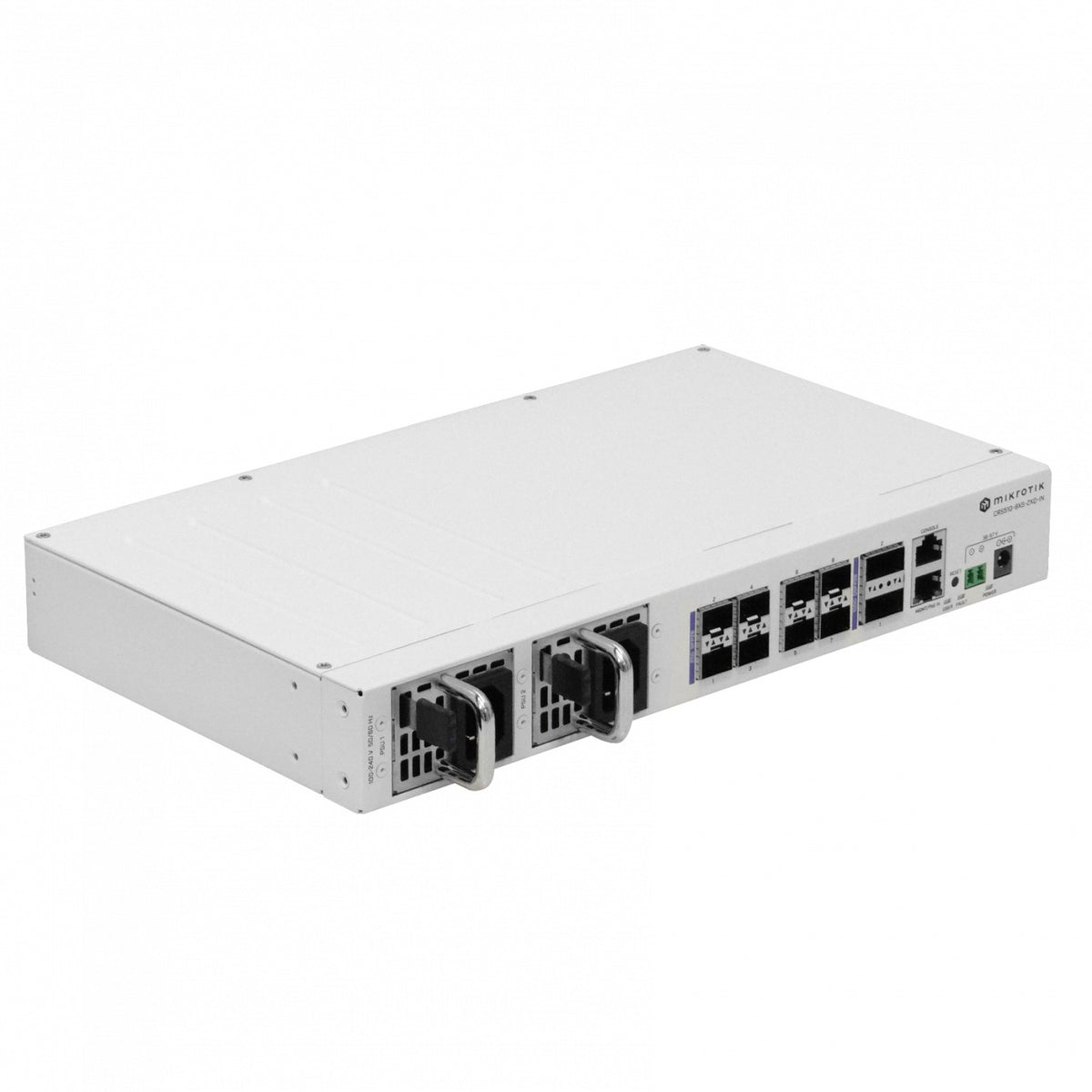 CRS510-8XS-2XQ-IN MIKROTIK 8-SFP28 2-QSFP28-100G 1-100 L5 2-220VAC req-cables-C13