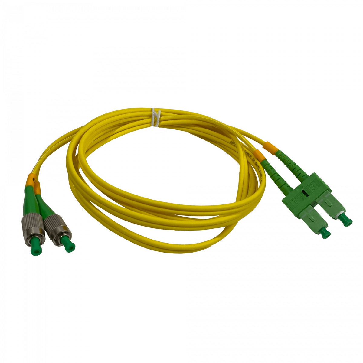 JFSAH2 Latiguillo de Fibra Óptica Duplex Monomodo SM SC/APC-FC/APC 2m 9/125um 3mm