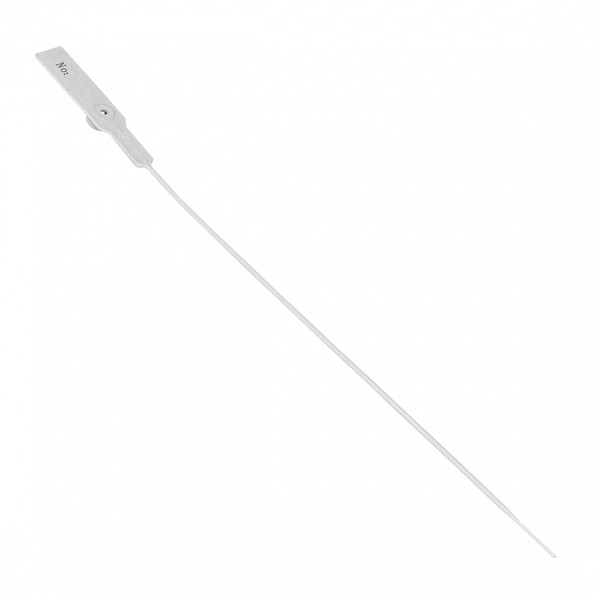 SELLO-B. 100 unidades de precintos de seguridad blancos Metalgrip de plástico, 28cm de largo