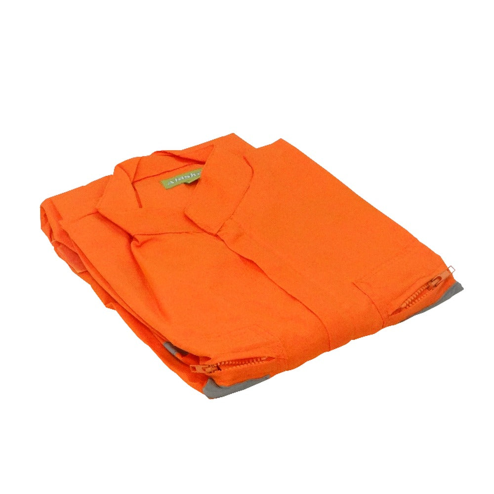 OVEROL-LB L Naranja 46/48 Alt-176cm Mameluco Popelín Bandas-Reflectivas Poliéster