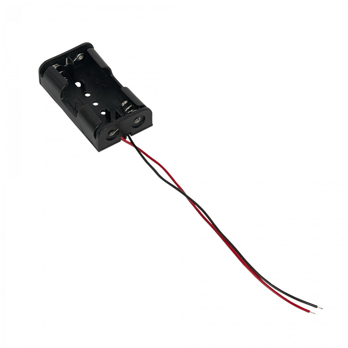 PORTA-2AA Soporte para 2 Pilas AA Negro Cable de 10cm