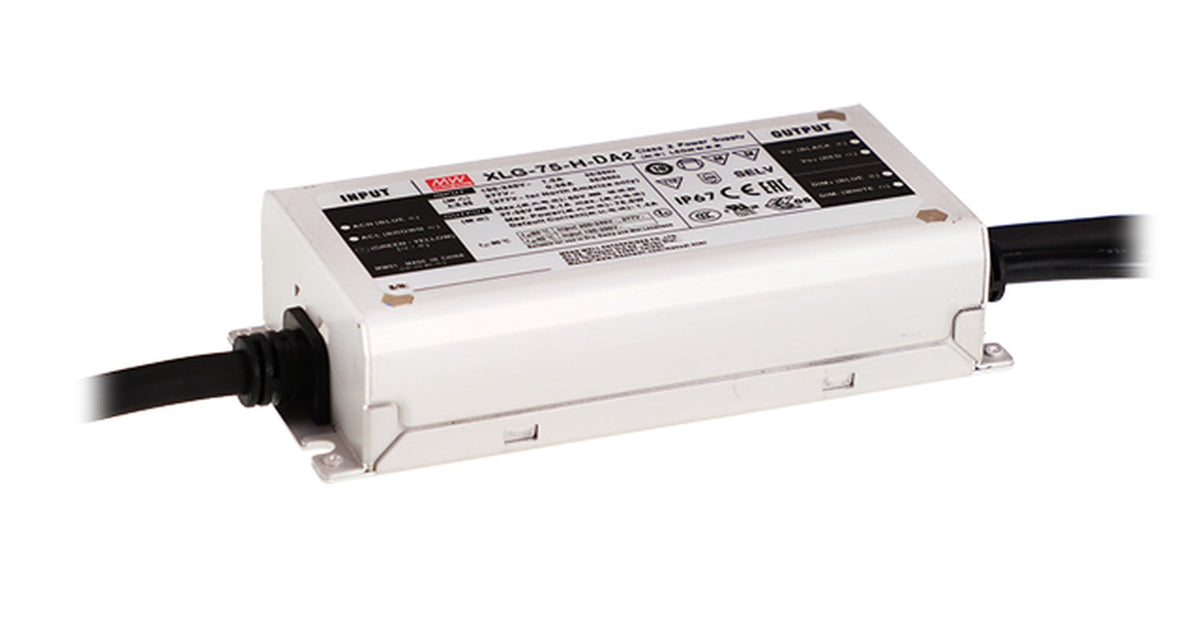 Driver LED metal de potencia DALI-2 PFC 75W XLG-75-DA2 - 700mA (comúnmente usado)