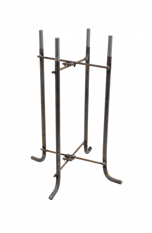 CAN7-6-POSTE Alt-550mm 185x185mm Cesto Metálico ObraCivil Base para POSTEC-7M/6M