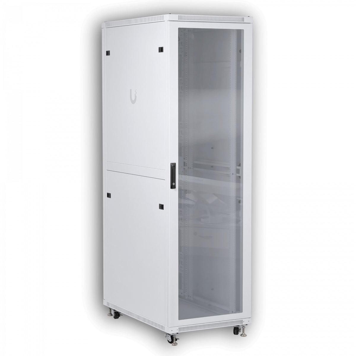 URK42-10V UI Armario Puerta-Cristal 42U 1000mm 100cm-Profundidad Rack Blanco Ventilador UACC-Rack-42U-1000-G UBIQUITI