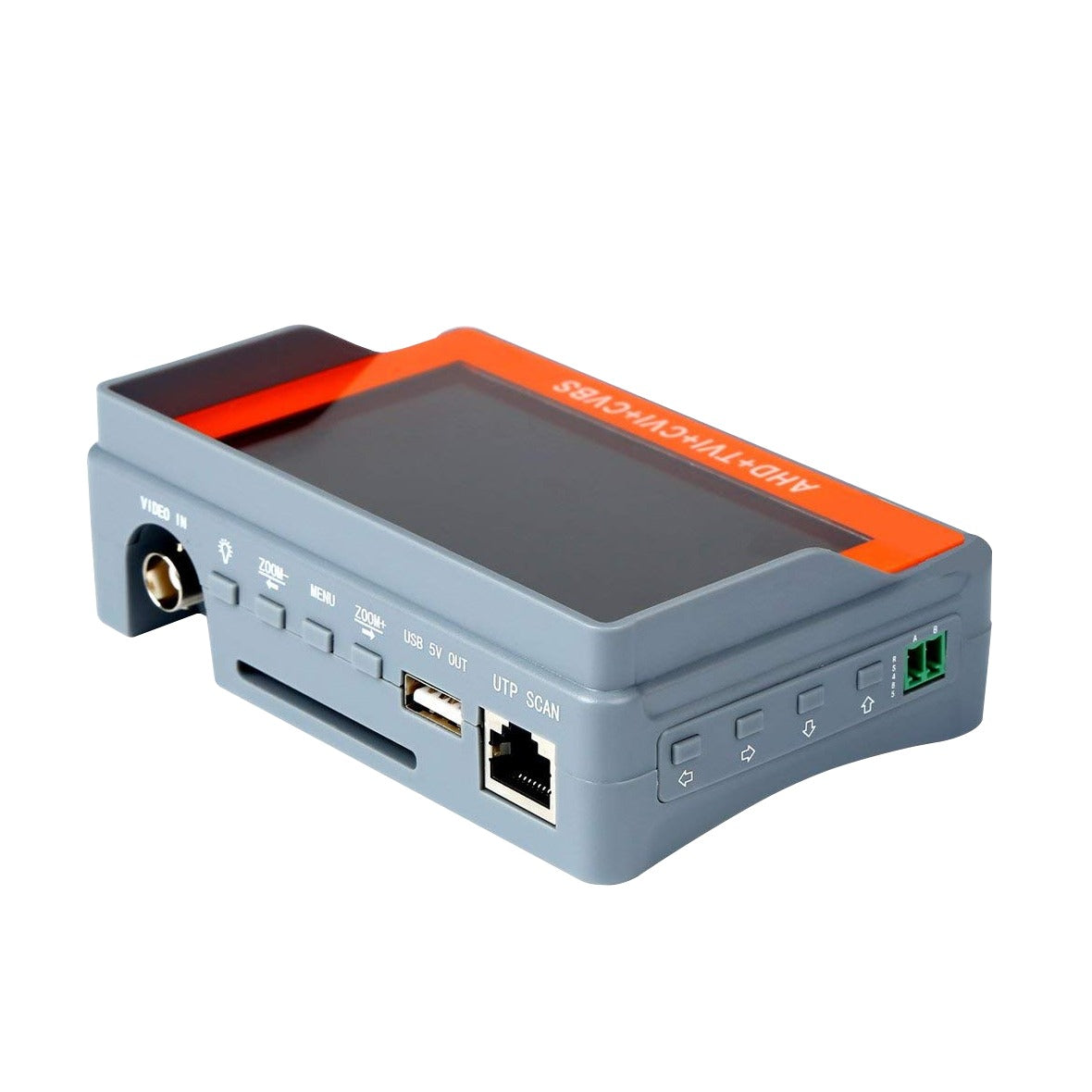 MONICAS Pantalla analógica PTZ de 4,3 pulgadas con resolución 2MP, entradas BNC-H y RS485, batería incluida, modelo ET-IV7S