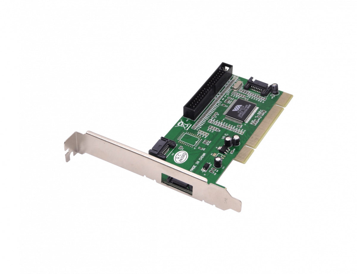PCISATAIDE Tarjeta PCI-2.2 3-SATA1.0-150mbps 1-IDE-ATA133 RAID0-1 VT6421A Legado