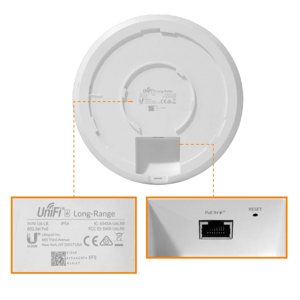 U6-LR. UI 4x4 WiFi6 1-1000 2400/600mbps 5/2,4GHz 6/4dBi req-PoE48at/19W U6-LR-EU UBIQUITI
