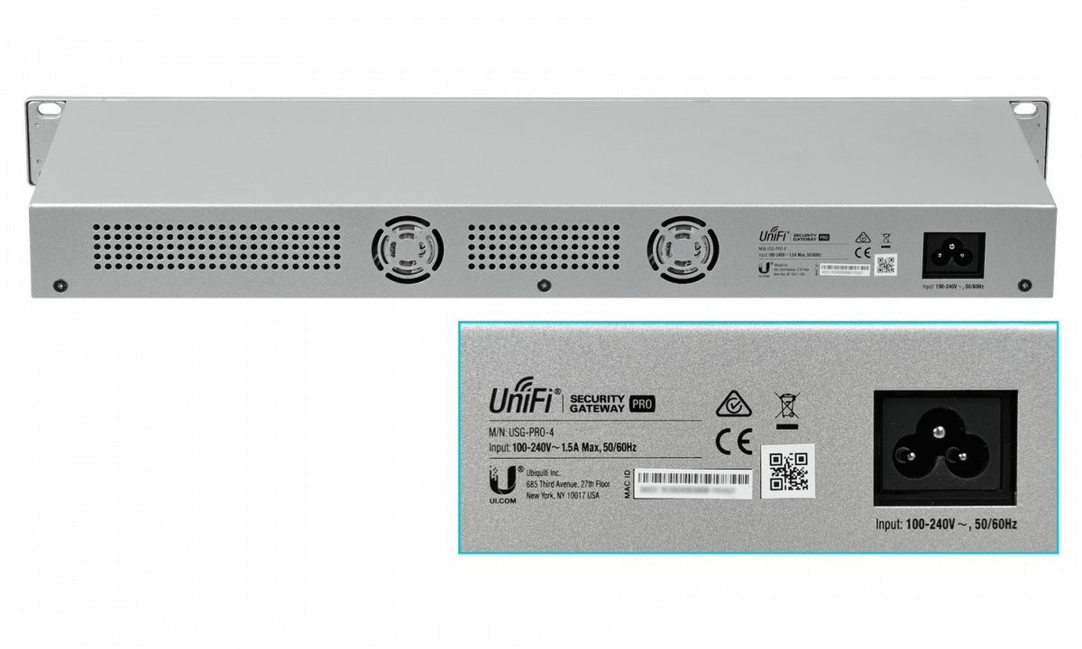 USG-PRO-4. UI UniFi 2-1000-LAN 2-SFP-Combo-WAN Console-RJ45/USB Router Rack USG-PRO-4-EU. UBIQUITI