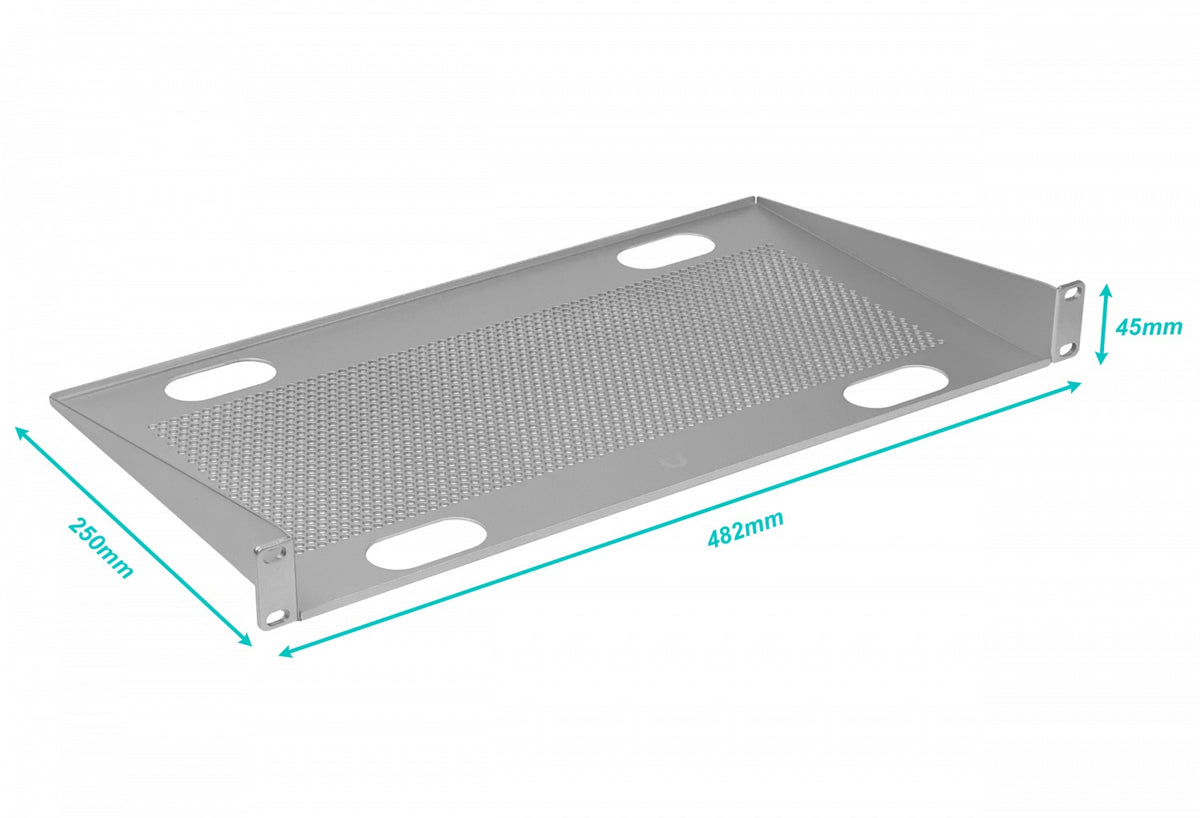 URACK-CLV UI Ventilada 1U 25cm-Fondo Bandeja p/Rack Soporta-20Kg UACC-RACK-SHELF-CLV UBIQUITI
