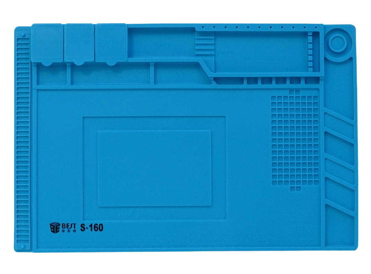 SOLDER-MAT BEST Tapete Anti-estático Silicona 30x45cm Soporta-calor-500ºC S-160