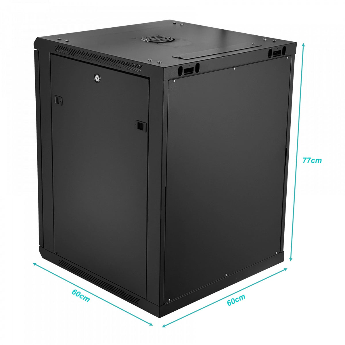 RK15-6LD. LINKMADE Desmontable 15U 60 cm de fondo Bastidor para pared o muro en color negro