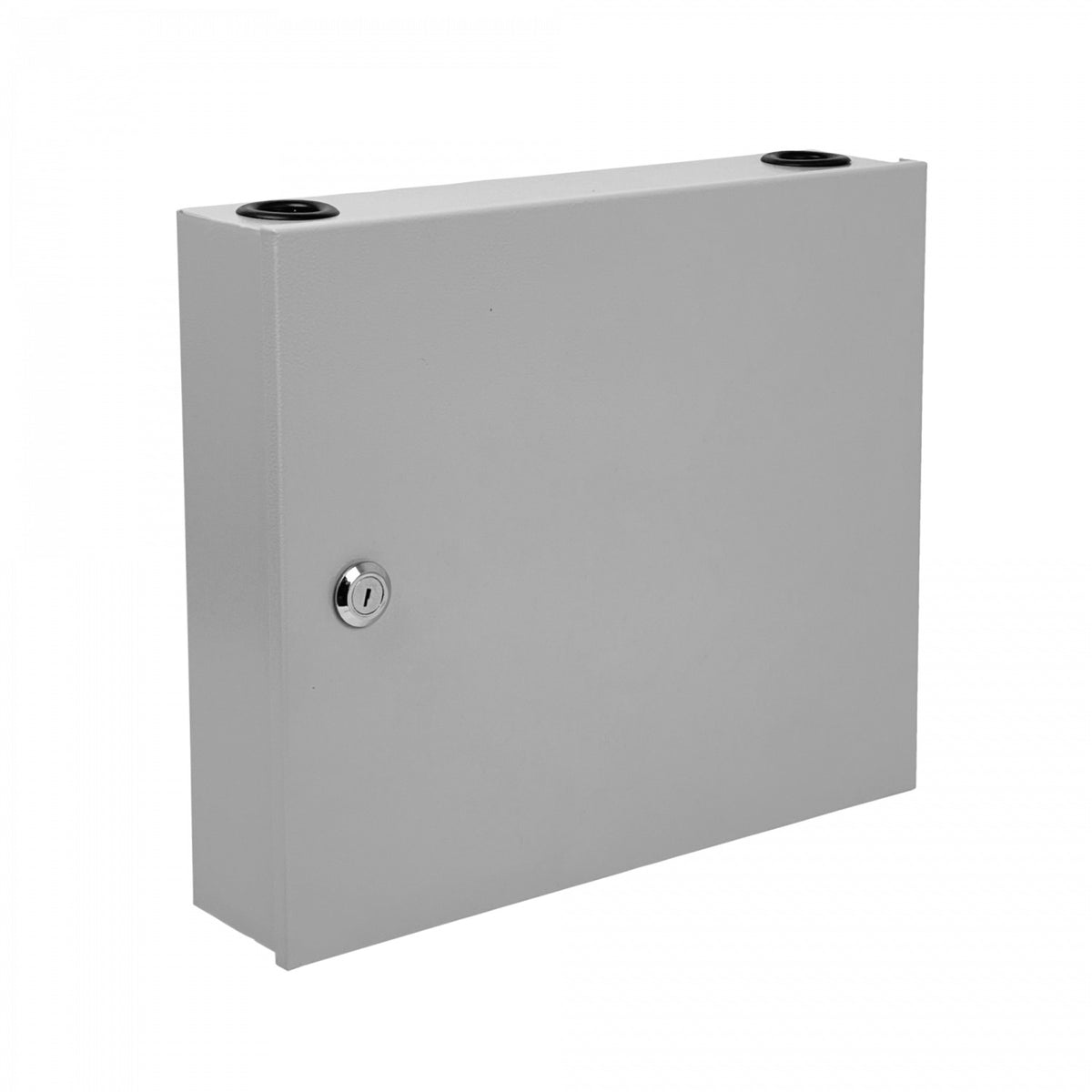 CFM48CL Caja de Distribución Mural para Fibra Óptica con Cerradura, 24 Acopladores SC/LC y Bandejas para 24 Manguitos