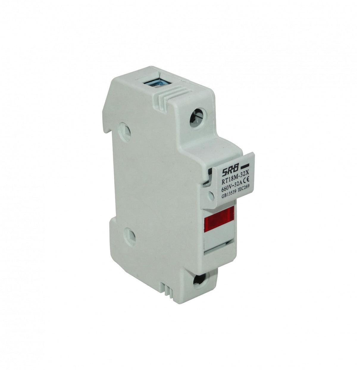 FUSE-B3 Portafusible Cilíndrico 1x32A 10x38mm2 E91/32 660V para Montaje en Carril DIN