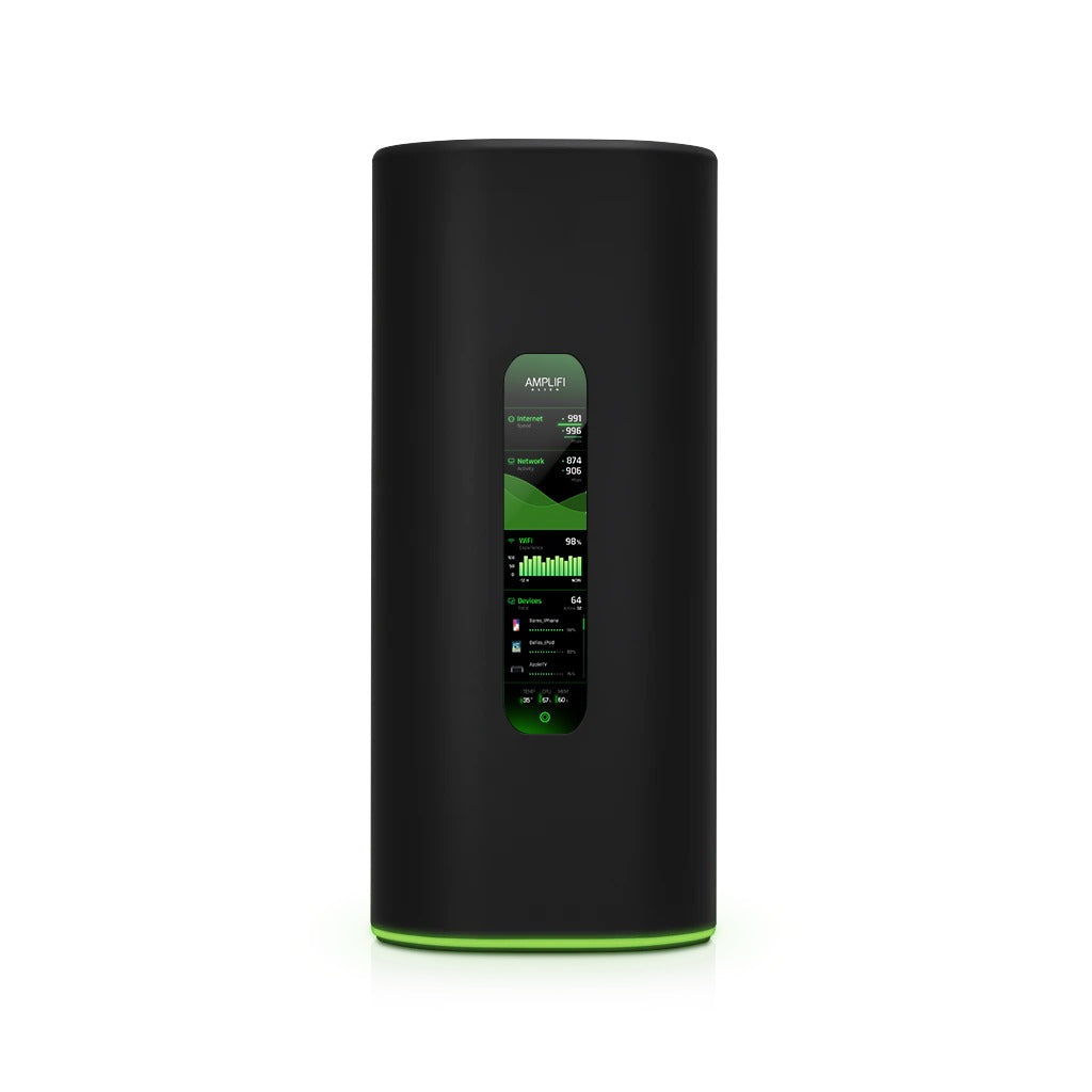 AFI-ALN-R. Enrutador individual AmpliFi WiFi6 de Ubiquiti, 5-1000, USB, 7685 Mbps, pantalla táctil a color, AFI-ALN-R-EU, UBIQUITI