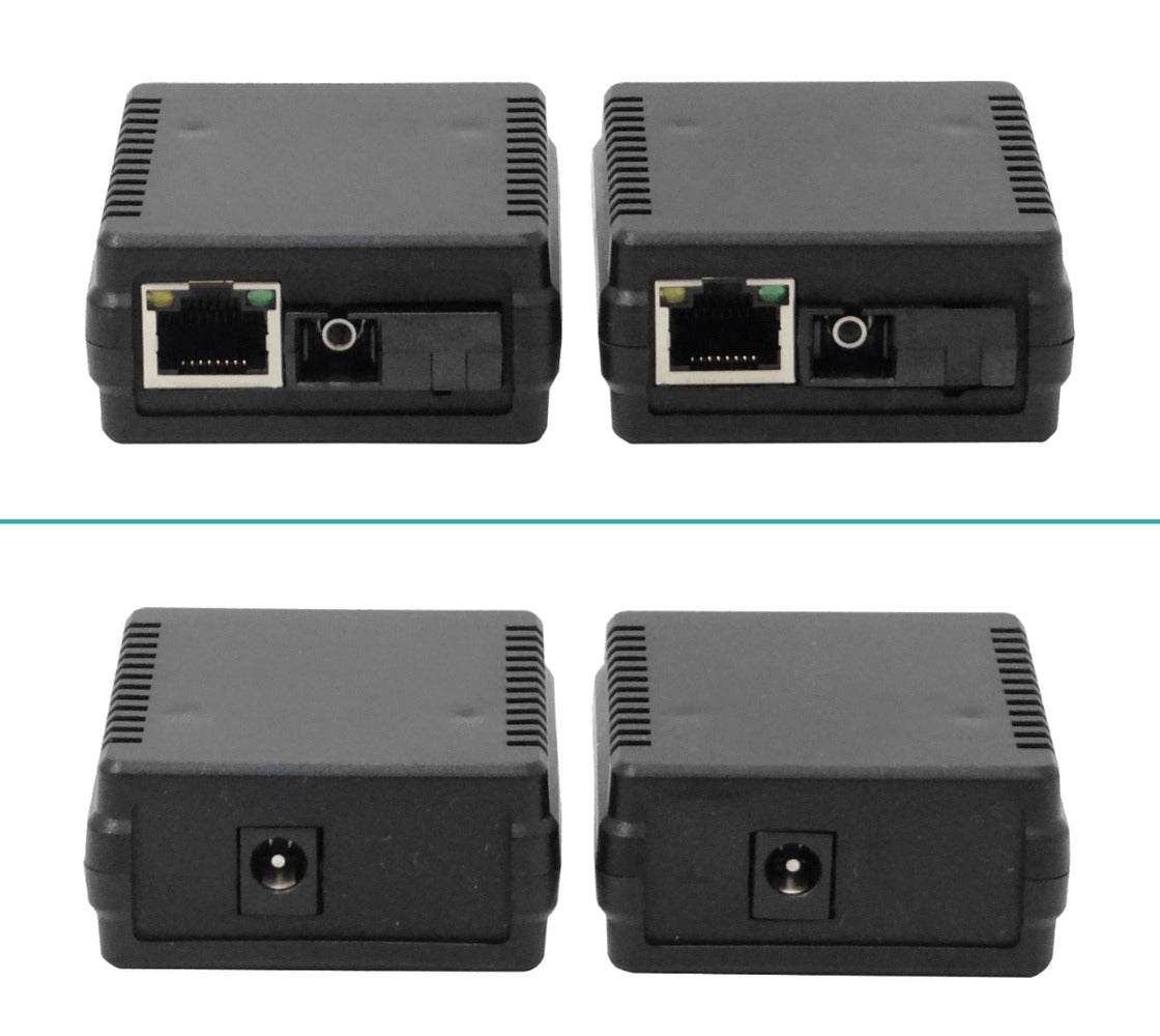 EM-0101-TE EUROLAN Juego Convertidor WDM Compacto Fibra Monomodo 1 SC 1310/1550nm Alcance 20KM 100Mbps
