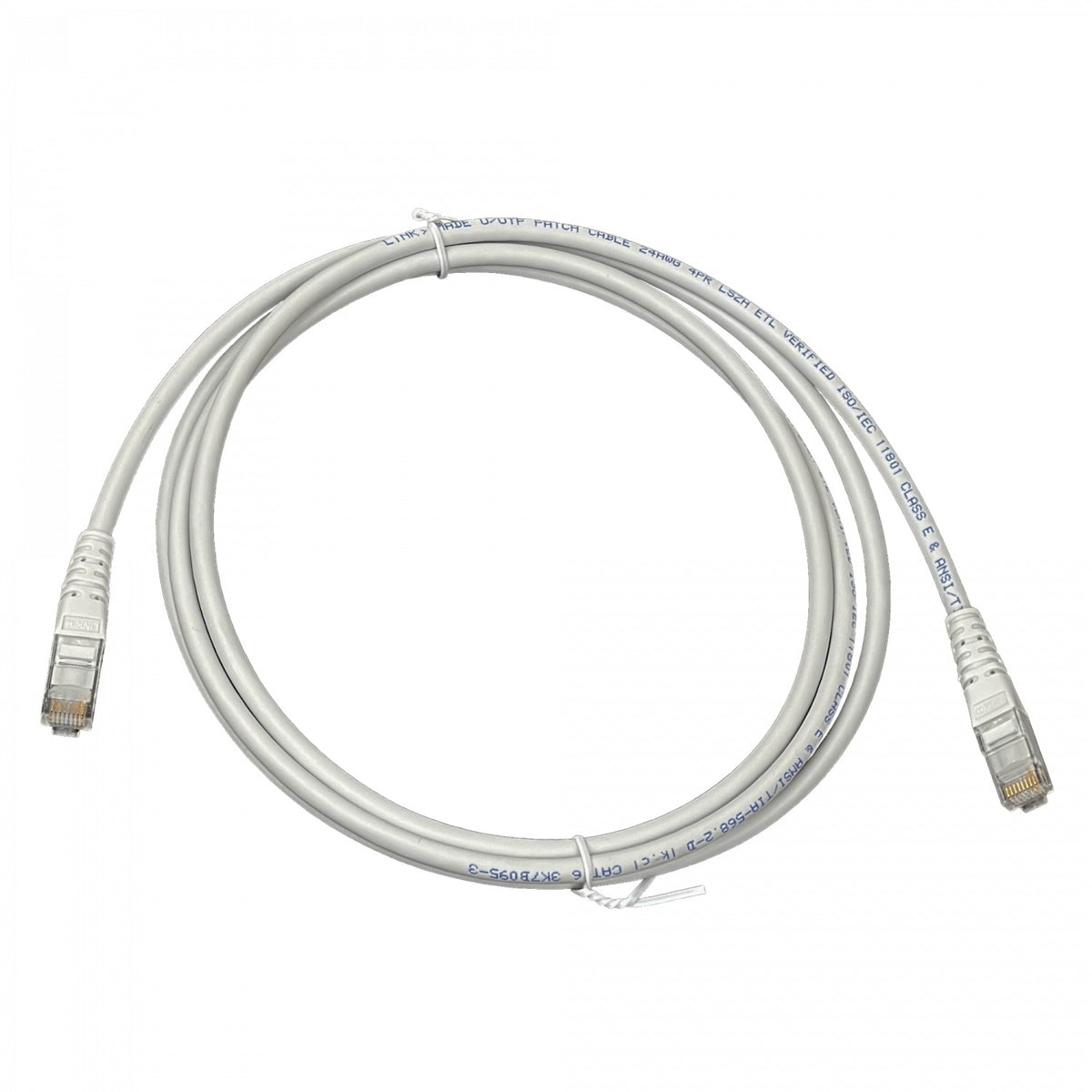 CP6G-20L LINKMADE 2MT CAT6 GRIS LSZH CABLE PATCH INYECTADO MULTIFILAR
