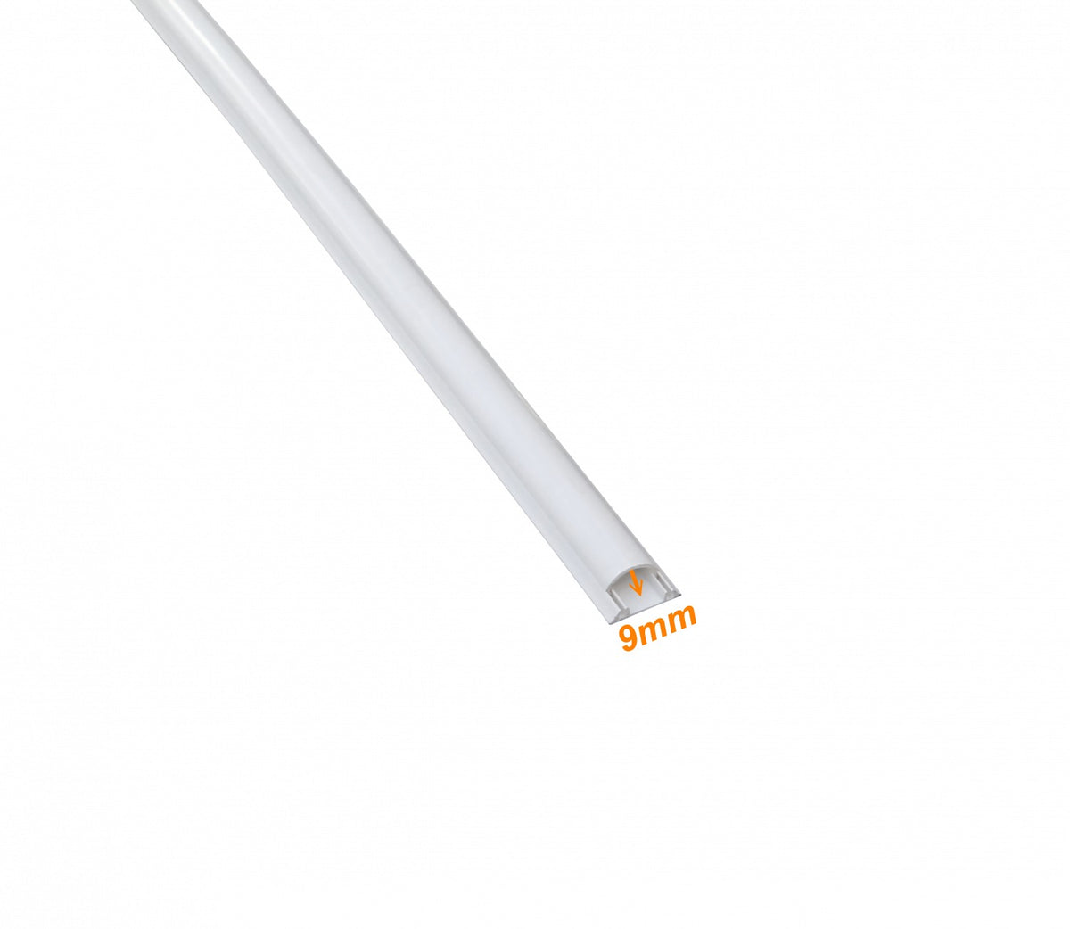 CC-P2510 LINKCHIP 25x10mm 2metros 1,15mm-Cubierta 1mm-Base PVC Canaleta para Suelo Blanca