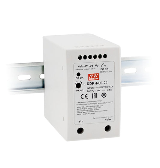 Conversor DC-DC entrada 150 a 1500VDC 60W DDRH-60 - 12V
