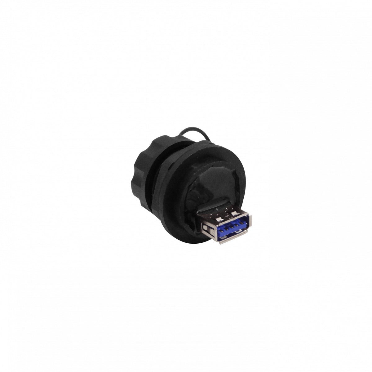 KUAAI Industrial USB3.0 A-A USB-AH-AH Negro Plástico con Protector para 1pulgada 25-27mm
