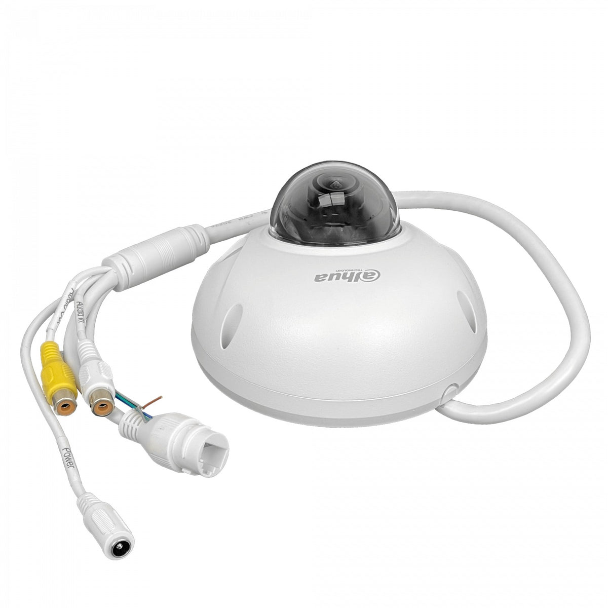 3541 DAHUA Cámara Compacta Domo 5MP Óptica Fija-2,8mm IP67 IK10 PoE RCA IR30mt WizSense