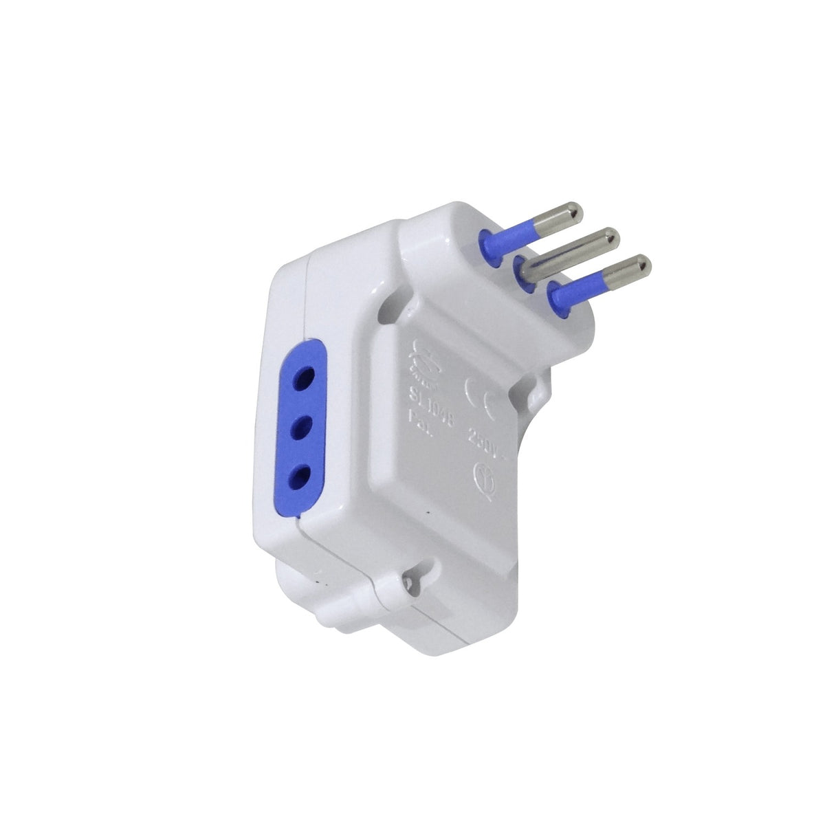 ELG-3K KALOP Triple Llave con Luz Piloto Toma Chileno 10A 250V 2500W Blanco
